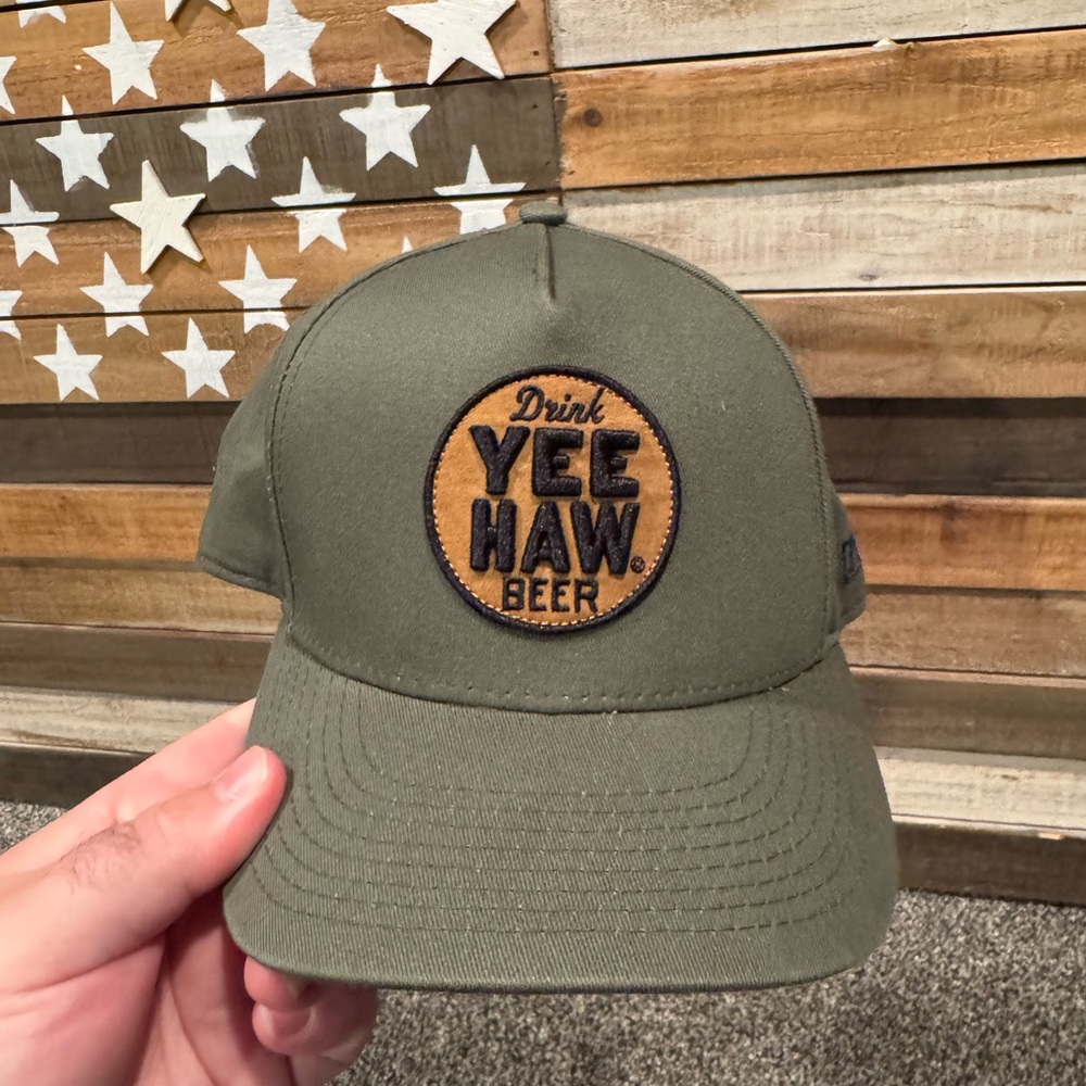 Yee Haw Beer Olive Green Cap Nashville